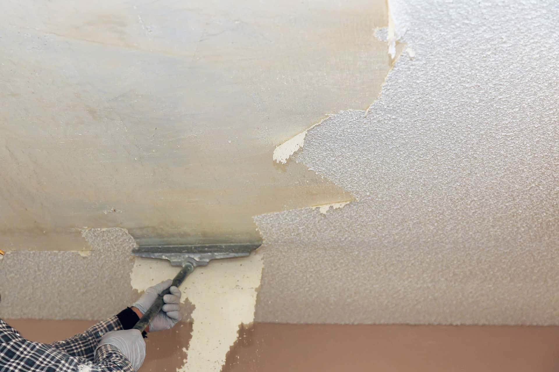 popcorn ceiling removal 4