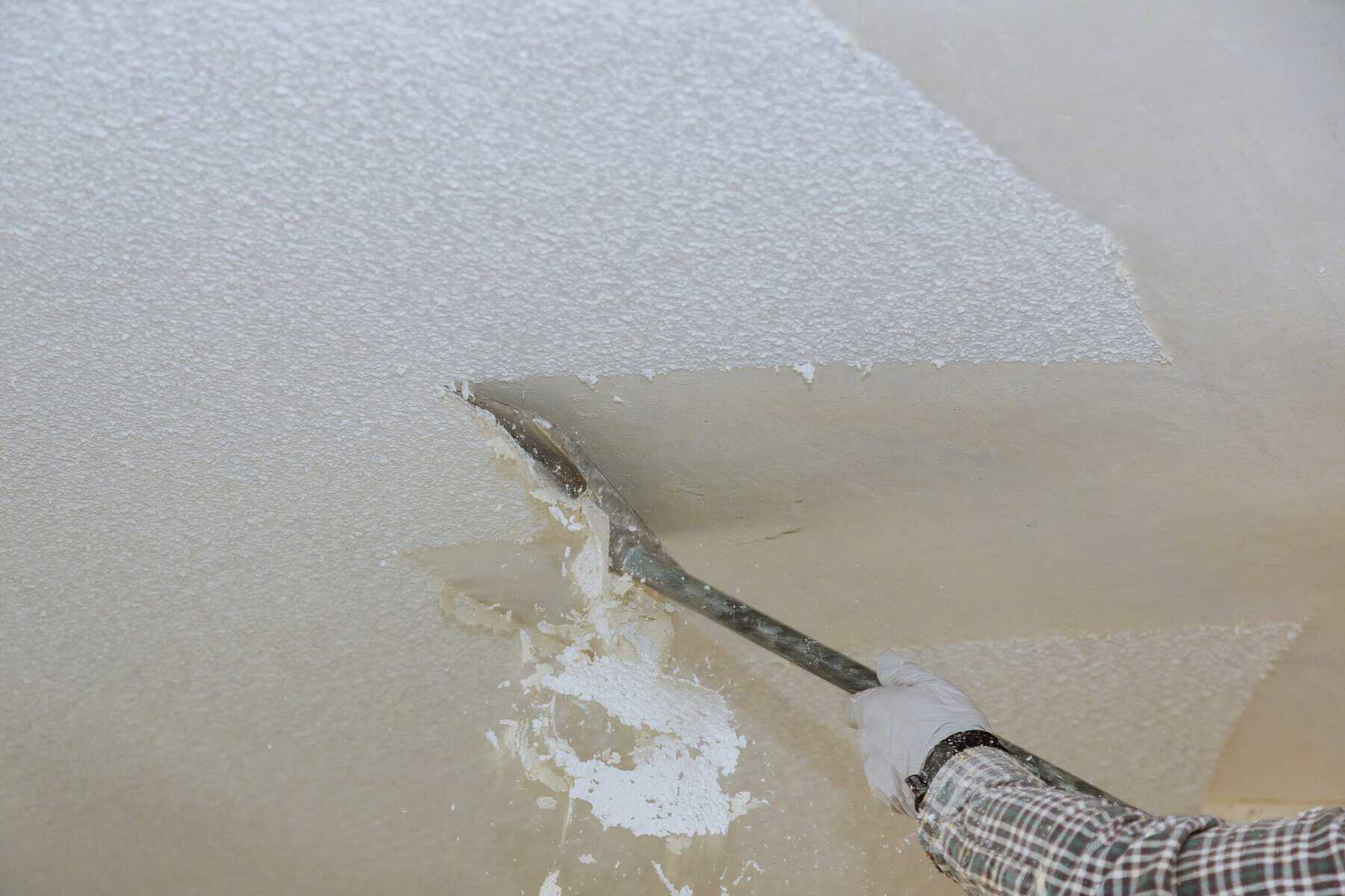 why hire experts to remove popcorn ceiling